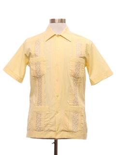 1960's Mens Guayabera Shirt
