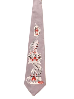 1940's Mens Pirates of Penzance Wide Swing Necktie