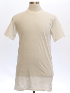 1980's Mens Single Stitch Blank White T-Shirt