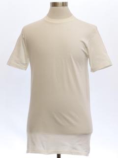 1990's Mens Single Stitch Blank White T-Shirt