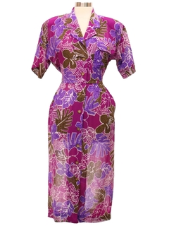 1990's Womens Hawaiian Style Dress
