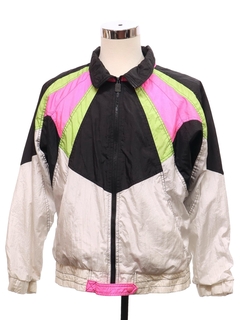 1980's Unisex Totally 80s Otello Pelle Ski Style Windbreaker Jacket