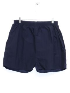 1980's Unisex Dark Blue Nylon Shorts