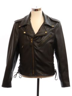 1980's Mens Motorcycle Leather Jacket