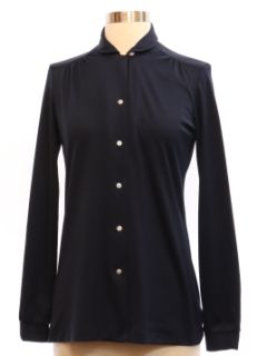 1980's Womens Dark Blue Shirt