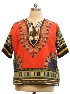 1970's Mens Dashiki Style Shirt