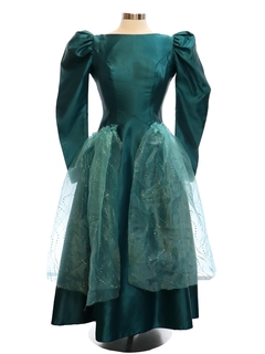 1980's Womens Totally 80s Princess Style Prom Or Cocktail Dress