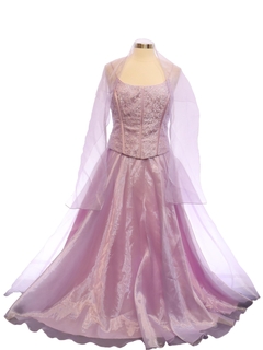 1980's Womens Totally 80s Princess Style Prom Or Cocktail Dress