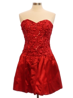 1990's Womens Mini Prom Or Cocktail Dress