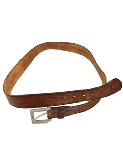1980's Mens Accessories - Grunge Leather Hippie Belt