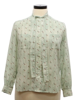 1970's Womens Mod Secretary Shirt