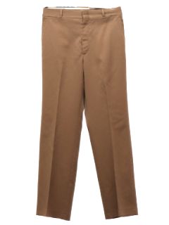 1980's Mens Flat Front Slacks Pants