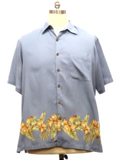 1990's Mens Silk Cotton Blend Hawaiian Shirt