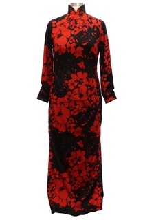 1970's Womens Cheongsam Dress