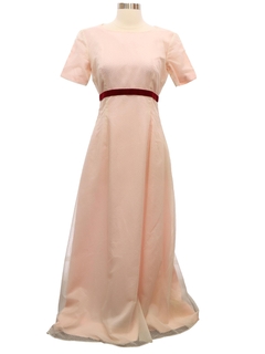 1960's Womens Prom Or Cocktail Maxi Dress