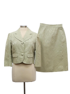 1960's Womens Glenhaven Rayon Blend Three Piece Suit