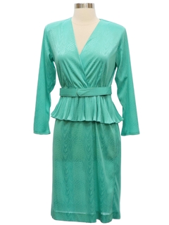1980's Womens Totally 80s Secretary Style Dress