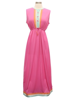 1960's Womens Negligee Lounge Dress