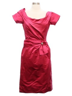 1950's Womens Ceil Chapman Designer Cocktail Dress