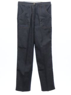 1980's Womens Mod Faux Jean Pants