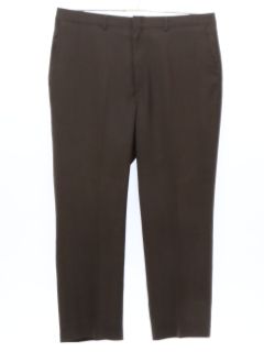 1990's Mens Wool Blend Flat Front Slacks Pants