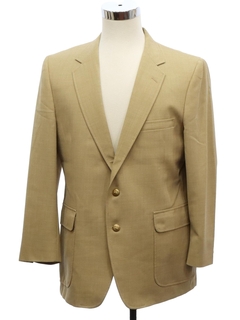 1970's Mens Wool Blend Blazer Style Sport Coat Jacket