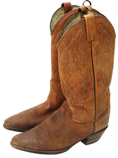 1980's Mens Accessories - Dan Post Marlboro Cowboy Boots Shoes