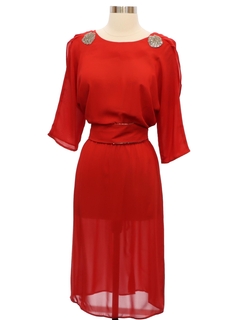 1980's Womens Totally 80s Cocktail Dress