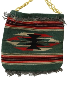 1930's Womens Accessories - Chimayo Thunderbird Weaving Purse