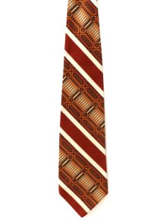 1970's Mens Diagonal Wide Disco Necktie