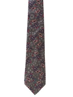 1980's Mens Countess Mara Designer Wide Necktie