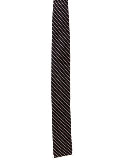 1950's Mens Skinny Flat Bottom Necktie