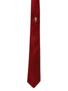 1960's Mens Silk Skinny Rockabilly Necktie