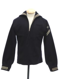 1960's Mens Navy Military Sailors Jacket