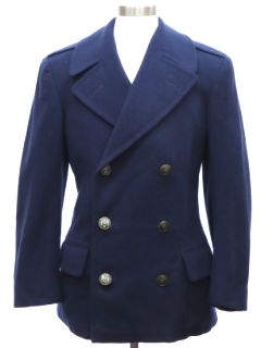 1940's Unisex Pea Coat Jacket