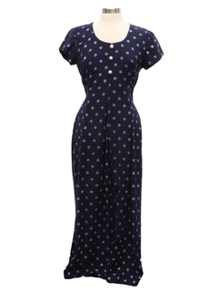 1980's Womens Polka Dot Dress