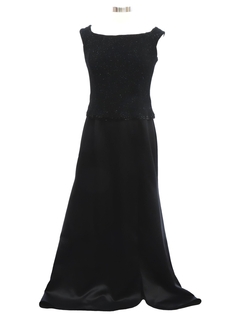 1990's Womens Scott McClintock Black Prom Or Cocktail Dress