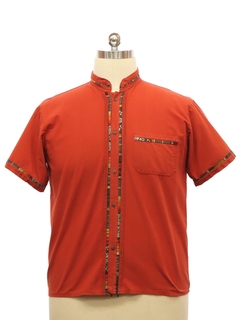 1980's Mens Guatamalen Style Shirt