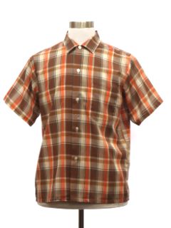 1960's Mens Grunge Mod Sport Shirt