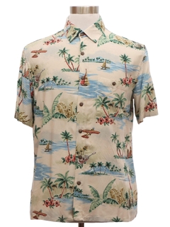1990's Mens Rayon Hawaiian Shirt