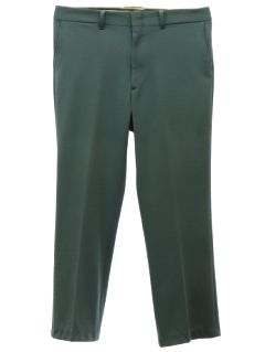 1970's Mens Green Disco Pants