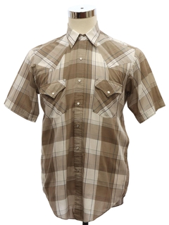 1990's Mens Ely Plains Western Shirt