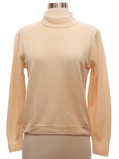 1960's Womens Mod Knit Turtleneck Shirt