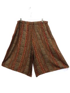 1990's Womens High Waisted Baggy Rayon Shorts