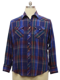 1980's Mens Western Style Shirt