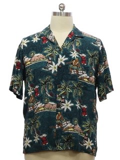 1980's Mens Cotton Hawaiian Shirt