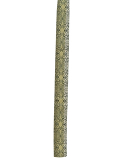 1960's Mens Mod Flat Bottom Super Skinny Necktie