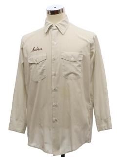 1980's Mens Ruben Grunge Work Shirt
