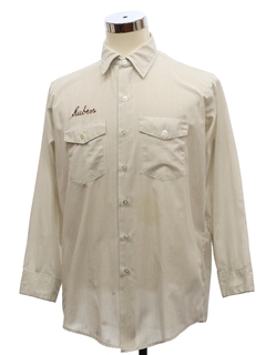 1980's Mens Ruben Grunge Work Shirt