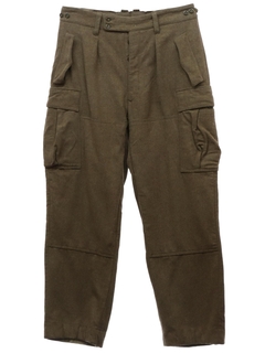 1950's Mens Wool Military Pants